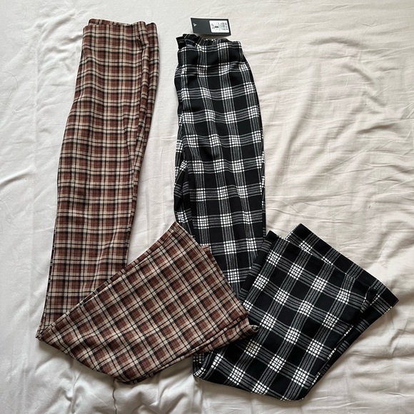 Bootcut Plaid Pants BUNDLE OF 2 NEVER WORN - Picture 2 of 2